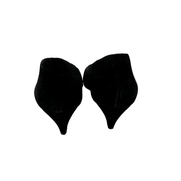 Vintage 90s Easy Spirit Black Suede Kitten Heel Pumps Pointed Size 7 - Picture 6 of 6